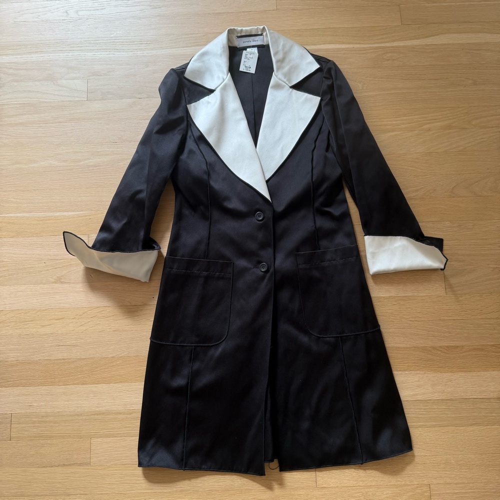 Pamella Roland Black & White Silk Jacket | New with Tags